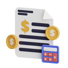 Poster - Accounting 3d Illustration