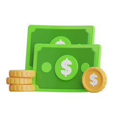 Poster - Cash Money 3d Illustration