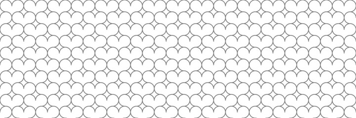 Aufkleber - horizontal lined figure of heart design for pattern and background.