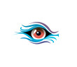 © Dav_782 - Vector illustration of cartoon eye for logo