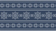 © drosostalitsa - Seamless cross stitch christmas snowflake pattern, folk art embroidery pattern