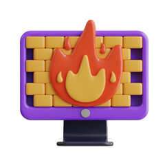 Poster - Firewall 3d Illustration