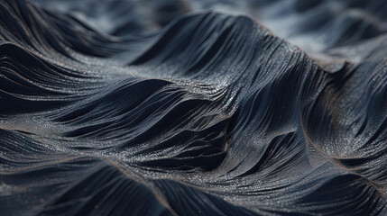 Scientific abstraction with futuristic textured tissue waves. Tech background with close-up wave bio texture.