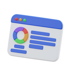 Poster - Seo Report 3d Illustration
