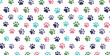 Background with colorful paws. Vector background. 
