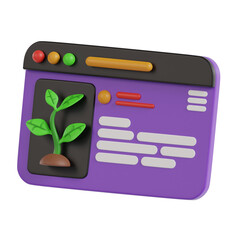 Poster - Organic Content 3d Illustration