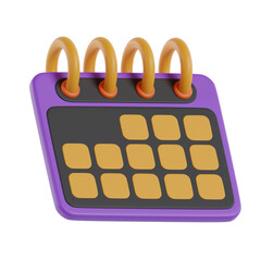 Poster - Calendar 3d Illustration