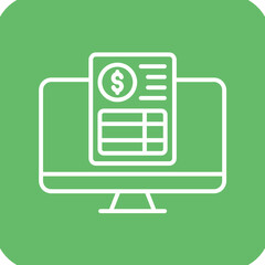 Sticker - Online Invoice Icon