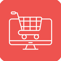 Wall Mural - Online Cart Icon