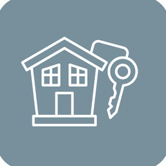 Poster - House Key Icon