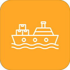 Sticker - Cargo Ship Icon