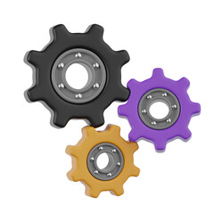Poster - Gear 3d Illustration