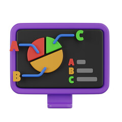 Aufkleber - diagram 3d illustration