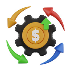 Poster -  Finance 3d Illustration