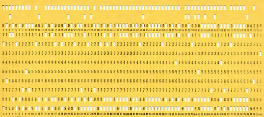 punched card for programming