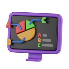 Aufkleber - diagram 3d illustration