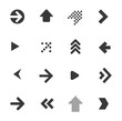 New arrow vector icon set.
