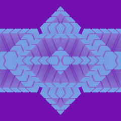 Poster - Fancy digital illustration background with elegant and simple neon geometric design. 3d rendering