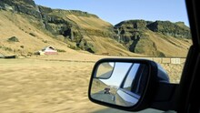 Sideview mirror on roadtrip