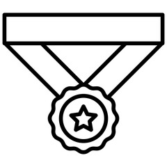 Poster - Outline Medal icon