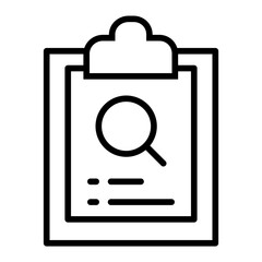 Wall Mural - Outline Search Clipboard icon