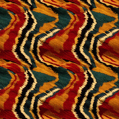 Wall Mural - embroidered abstract design fabric seamless pattern. repeating fashion textile backdrop.