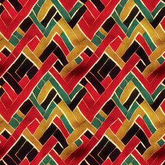 Wall Mural - embroidered abstract design fabric seamless pattern. repeating fashion textile backdrop.