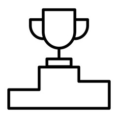 Canvas Print - Outline Home Award icon