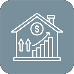 Poster - House Price Increase Icon