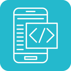 mobile coding icon
