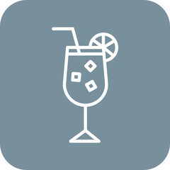 Canvas Print - Cocktail Icon