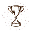 © olgadanilina - winner cup on white background vector eps10