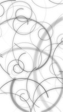 Vertical Video - Elegant Grey Spirals On White Motion Background Animation. Full HD And Looping Geometric Background.	
