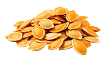Pumpkin Seeds Isolated On Transparent Or White Background