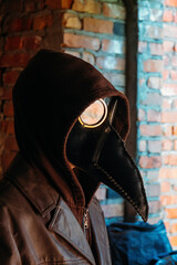 Wall Mural - Terrible plague doctor. Masked maniac. Halloween and horror concept