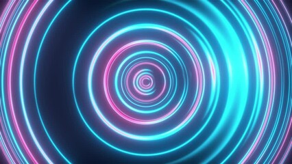Poster - Spiral glow lines. Computer generated 3d render