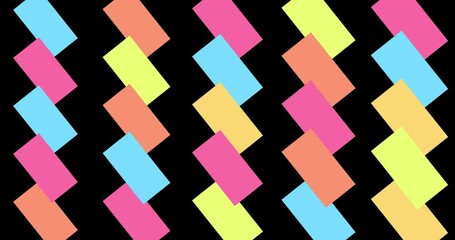 Wall Mural - simple moving squares transition animation. modern geometric shapes transition, intro or ending on b