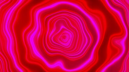Poster - Waving neon lines. Computer generated 3d render
