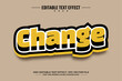© nicemorning - Change 3D editable text effect template