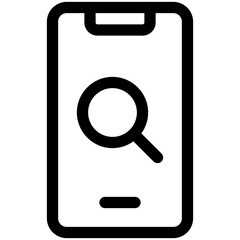 Sticker - mobile search icon