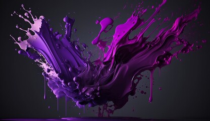 Wall Mural - Purple paint splash. Abstract background