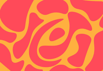 Wall Mural - fashionable cover concept. abstract creativity and art. flyer and leaflet. red background with yello