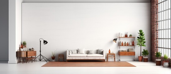 Poster - White background in a studio arrangement