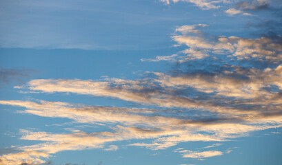 Wall Mural - blue sky with clouds background
