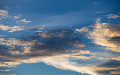 Wall Mural - blue sky with clouds