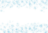 Fototapeta Kwiaty - 水彩背景雪の結晶テクスチャフレーム