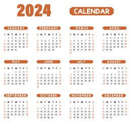 Calendar 2024 Happy New Year