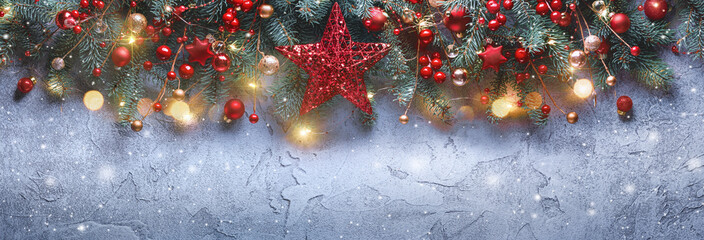 Wall Mural - christmas decoration banner
