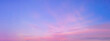 beautiful pink and blue morning or evening sky. relaxing and soothing natural background.