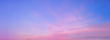 Fototapeta Tęcza - beautiful pink and blue morning or evening sky. relaxing and soothing natural background.